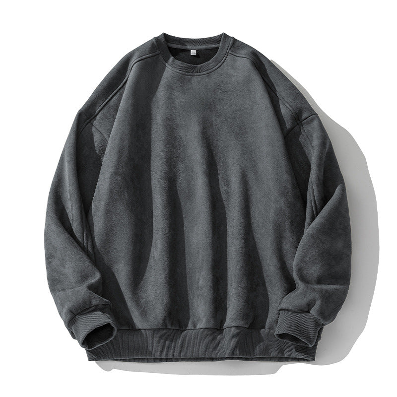 Unisex Purist Oversized Crew Neck Sweatshirt with Drop Shoulder and Brushed Inner Lining Mune Fashion