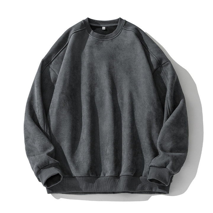Unisex Purist Oversized Crew Neck Sweatshirt with Drop Shoulder and Brushed Inner Lining Mune Fashion