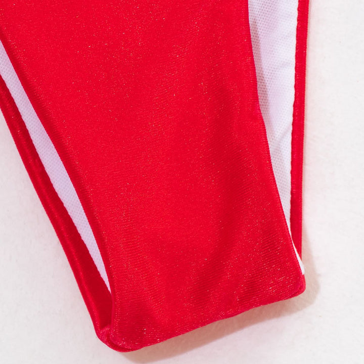 Women's bikini set with glittering sequins and playful ties Mune Fashion