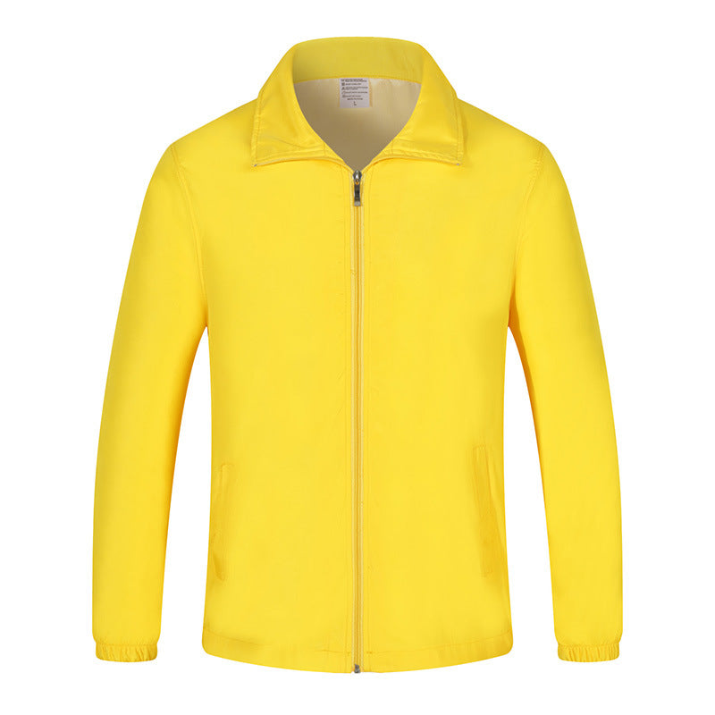 Men's lightweight windproof leisure jacket with full-length zipper & elastic cuffs Mune Fashion