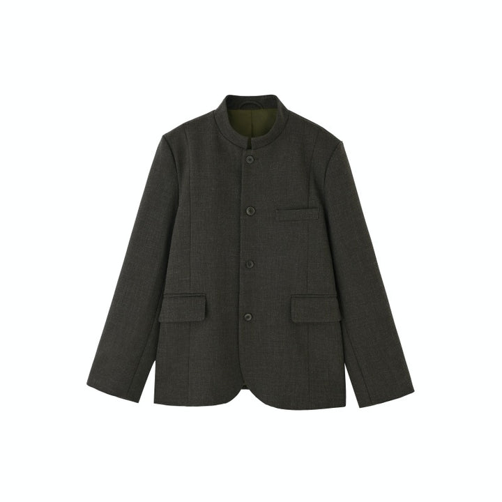 Women’s Fashion Short Jacket with Stand-up Collar Mune Fashion