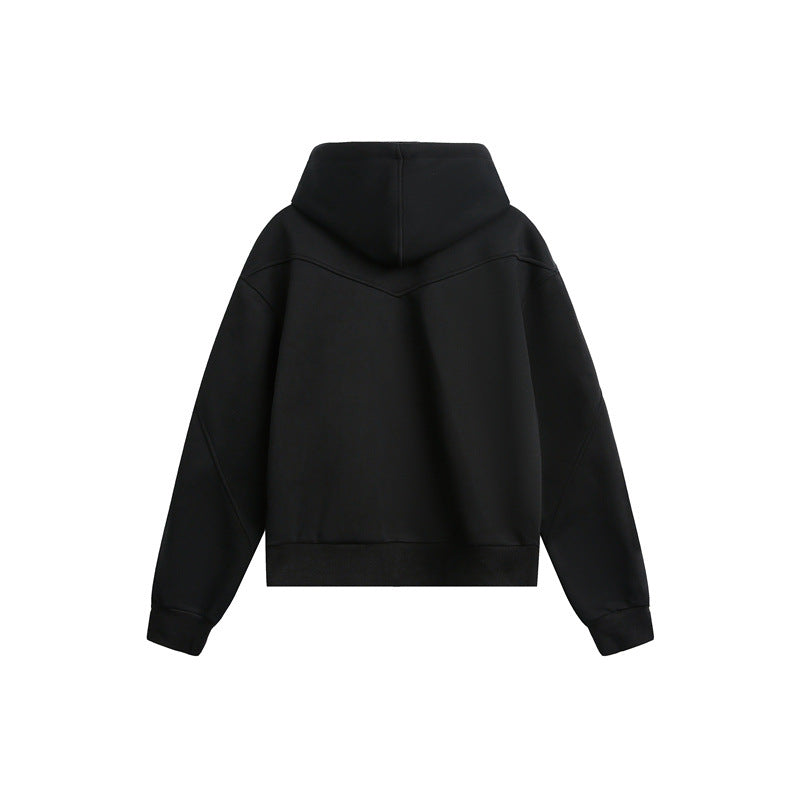 Unisex Oversize Hoodie Sweat Jacket with Two-Way Zipper Mune Fashion