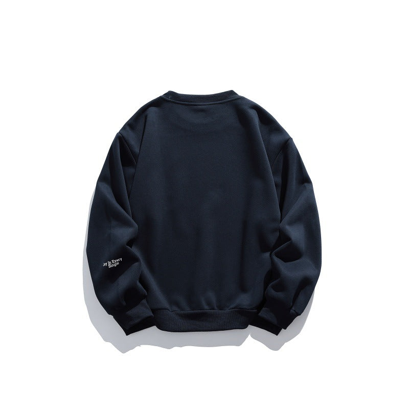 Unisex Oversize Sweater with Round Neck, Badge Applications and Ribbed Cuffs Mune Fashion