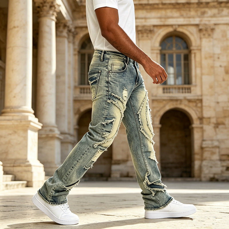Men's Ripped Jeans Mune Fashion