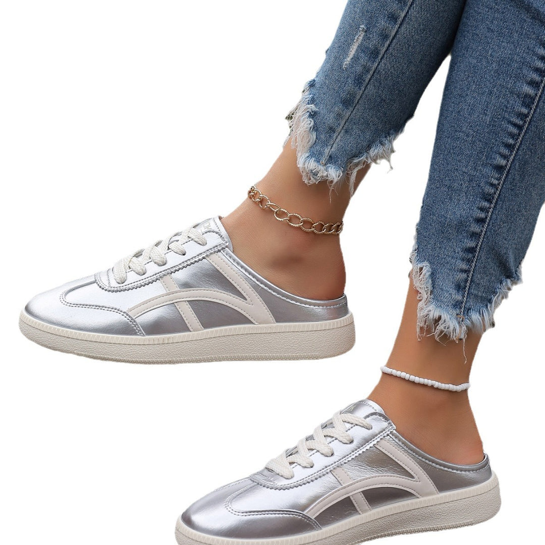 Ladies Slip-On Sneaker with open heel and padded comfort insole Mune Fashion
