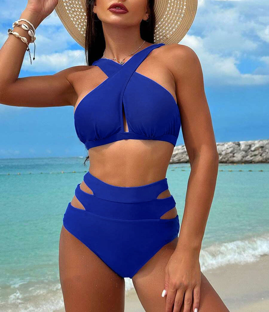 Women's High-Cut Bikini with Stylish Cut-Outs Mune Fashion