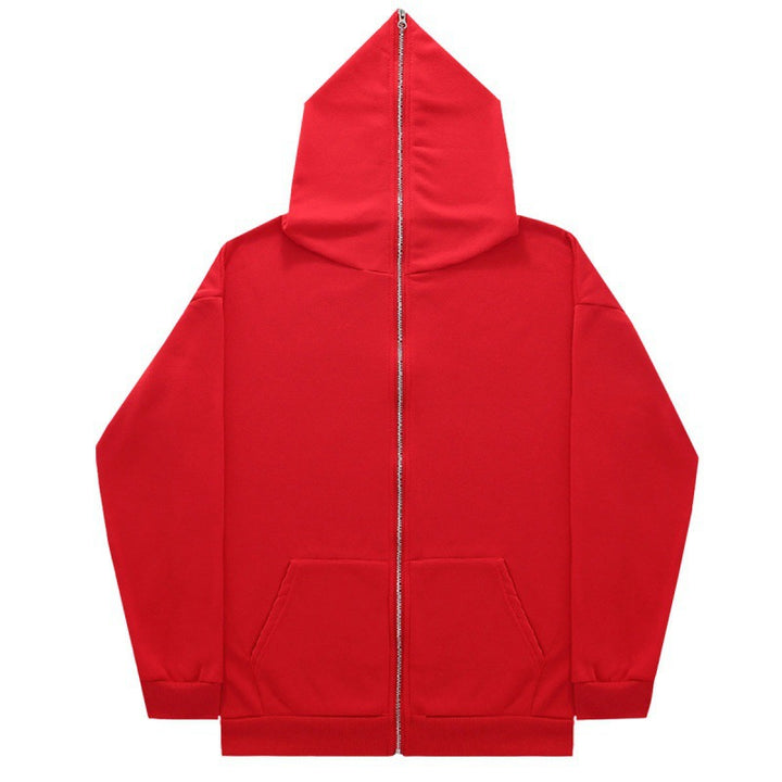 Unisex nan minimally structured hoodie zipper with pointed hood, kangaroo pocket and reinforced cuffs Mune Fashion