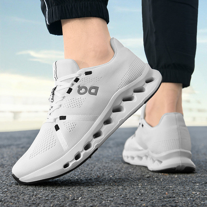 Women's Airy Roadrunning Sneakers with Perforated Hollow Chamber Sole and Breathable Knit Upper Mune Fashion