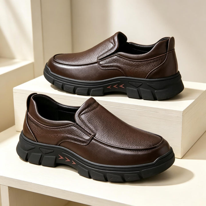 Men's Elegant Slip-On Leather Shoes Mune Fashion