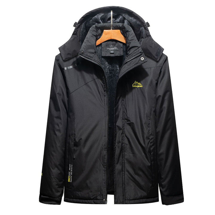 Men's Insulated Winter Parka with Teddy Lining, Hood and Water-Repellent Outer Shell Mune Fashion