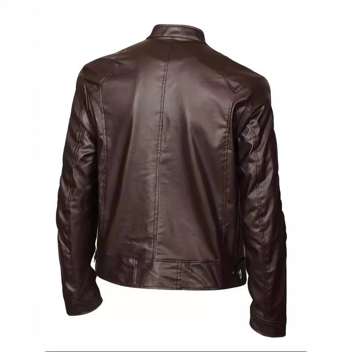 Men's Fashion Leather Jacket Mune Fashion