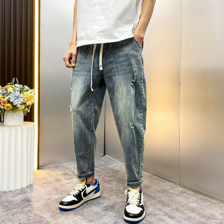 Men's Comfortable Destroyed Jeans Mune Fashion