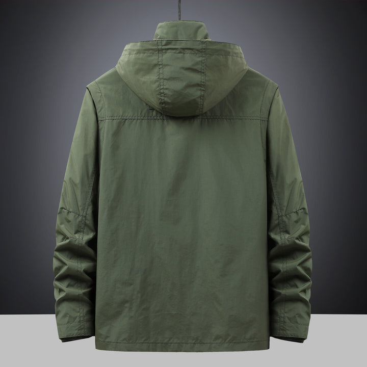 Men's modular utility parka with hood and multi-pocket cargo bags Mune Fashion