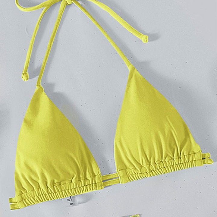 Ladies Triangle Bikini with slightly transparent Wrap Skirt Mune Fashion