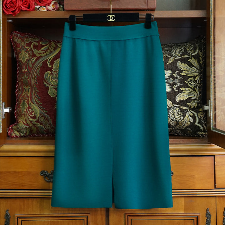 Women's Elegant Maxi Skirt with Front Slit Detail Mune Fashion