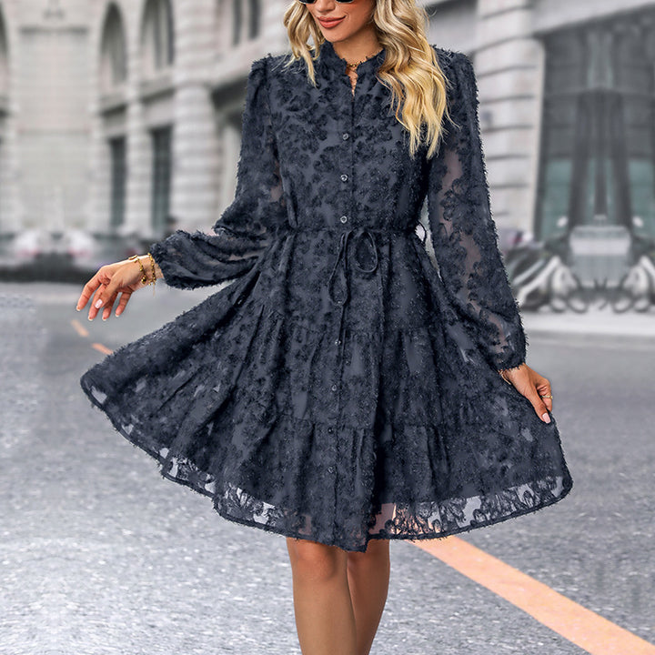 Women’s Blouse Dress with Ruffles Mune Fashion