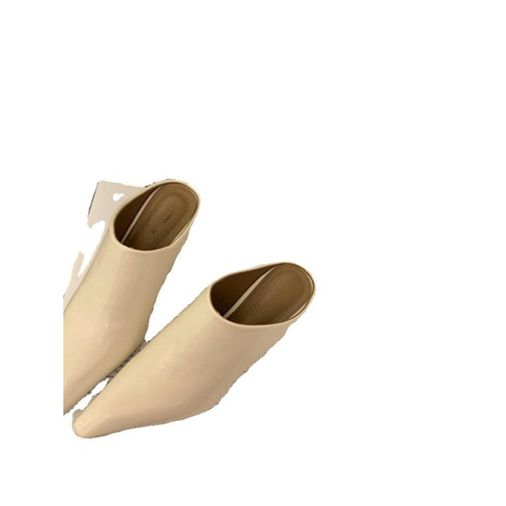 Women pointed toe Slip-On Mules with sculpted wedge heel Mune Fashion