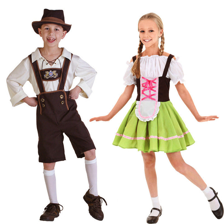 Boys' traditional costume with long blouse and suspenders Mune Fashion