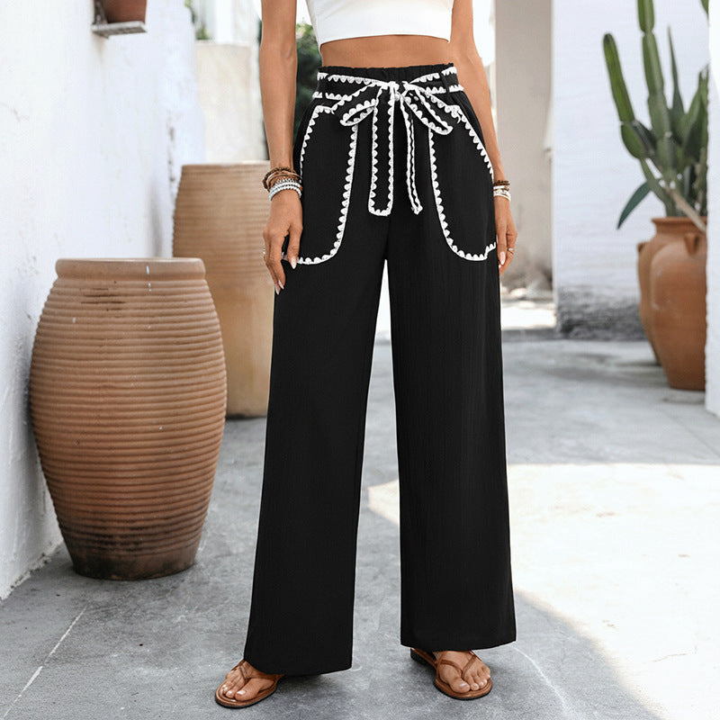 Ladies Elegant High-Waisted Palazzo Pants Mune Fashion