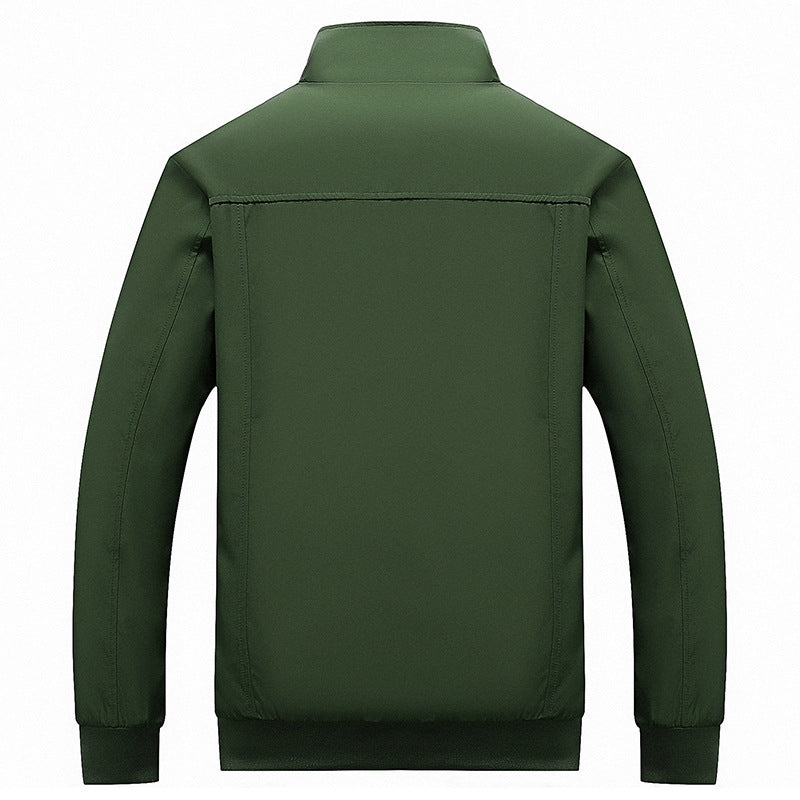 Men's bomber jacket in aviator microfiber look with arm pocket and ribbed cuffs Mune Fashion
