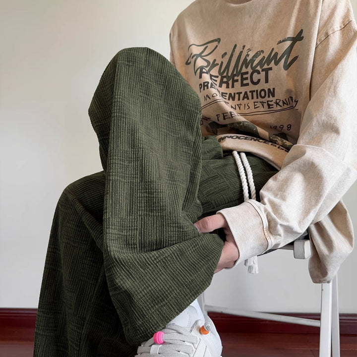 Women Vintage Checkered Leisure Pants