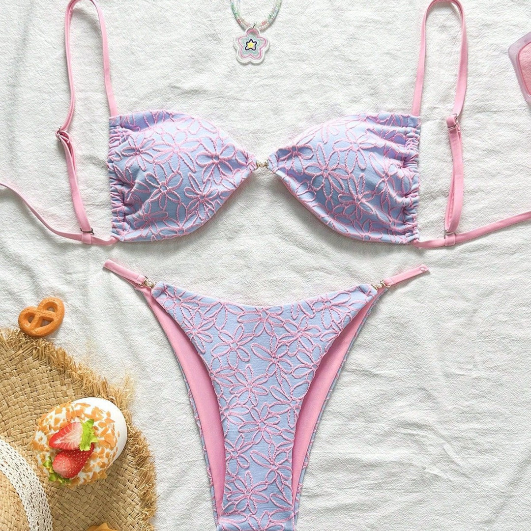 Ladies attractive floral pattern bikini Mune Fashion