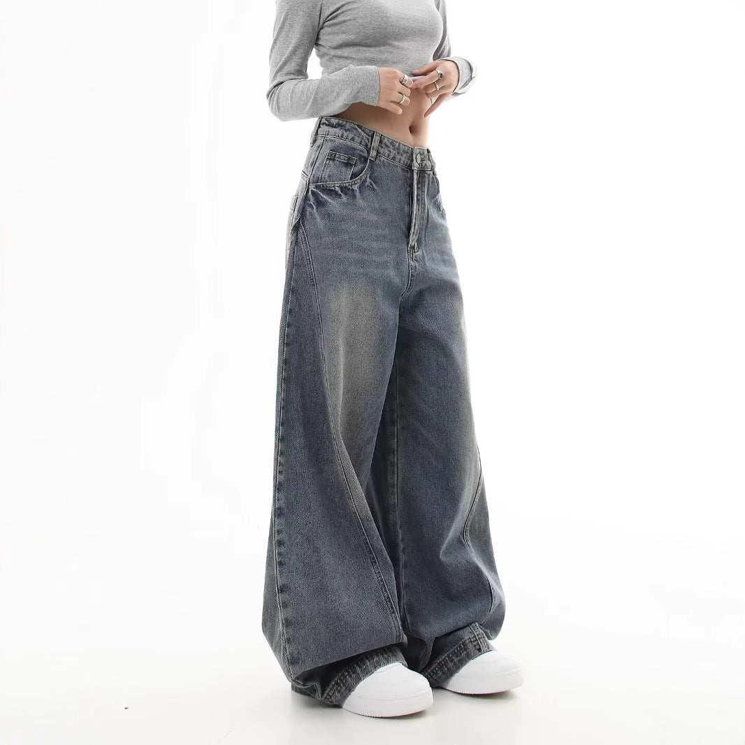 Women's Wide-Cut Mom Jeans Mune Fashion