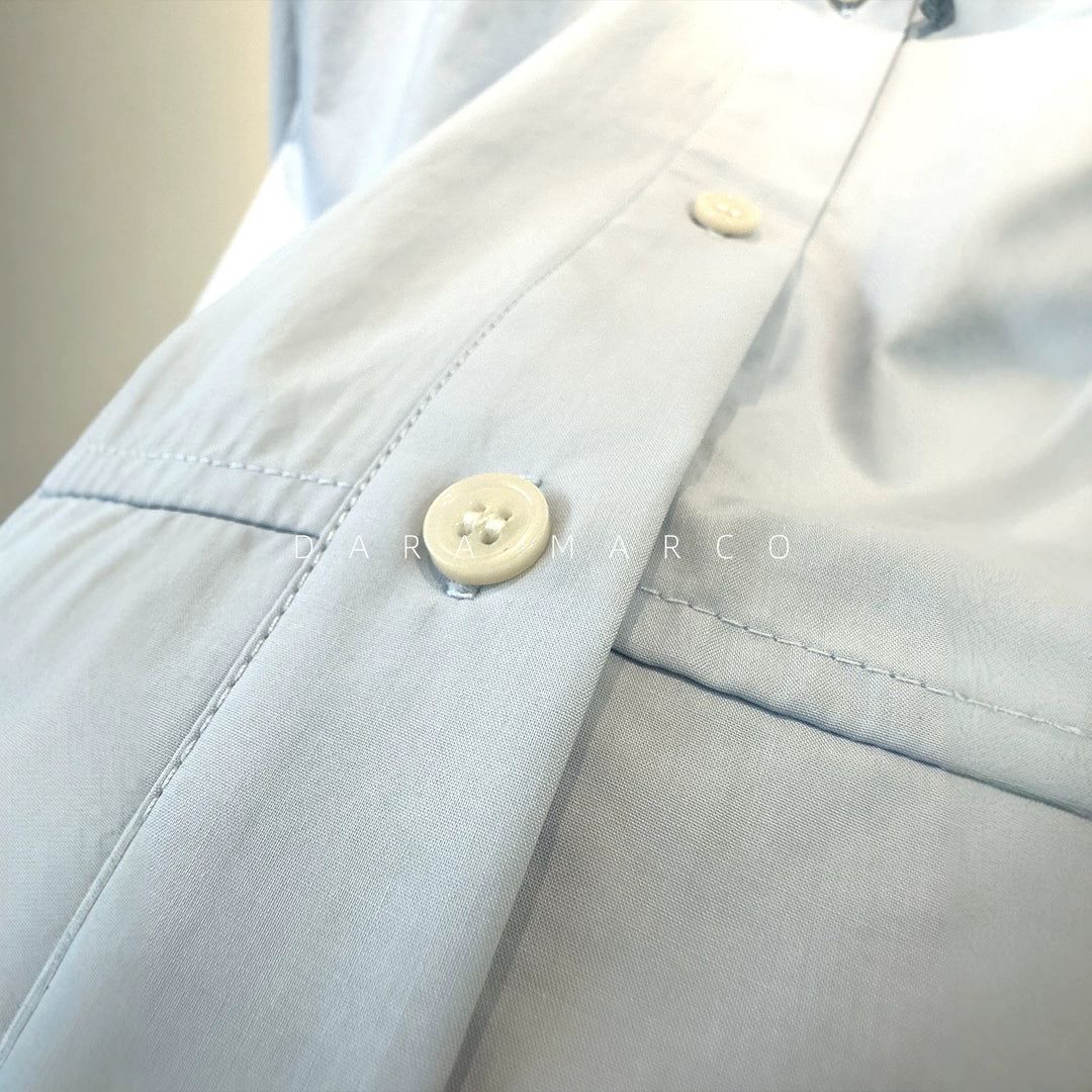 Women's Stylish Hooded Shirt with Buttons Mune Fashion