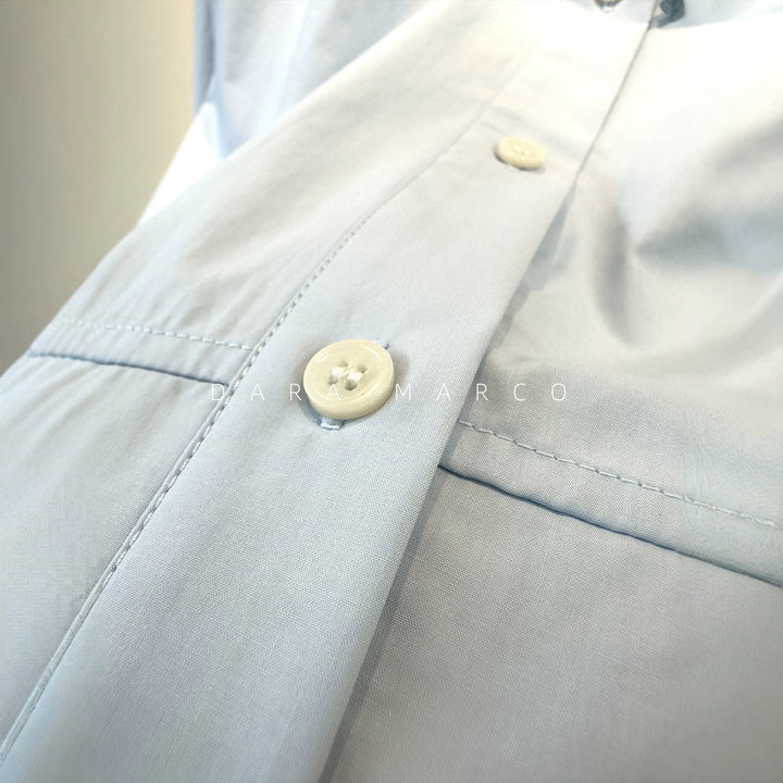 Women's Stylish Hooded Shirt with Buttons Mune Fashion