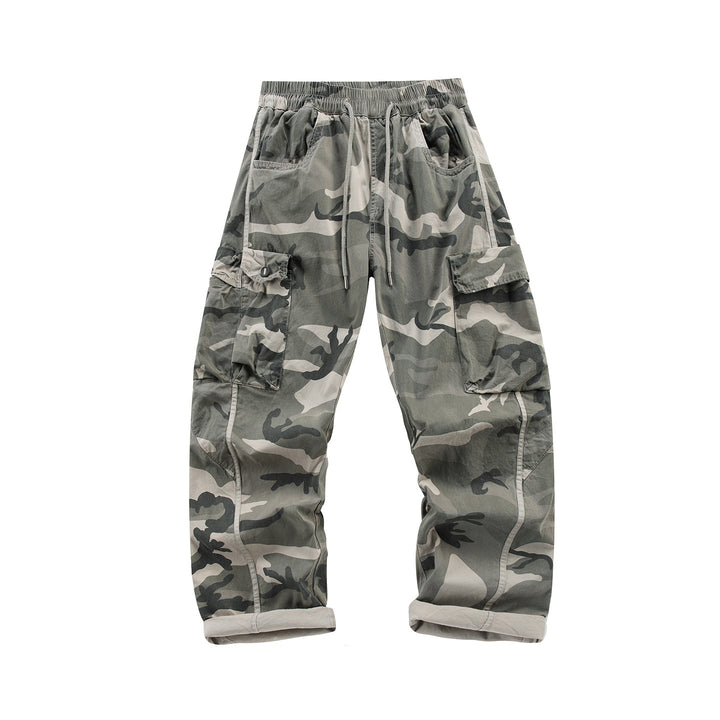 Herren Cargohose mit elastischem Bund, Tunnelzug und Mehrfach‑Taschen Mune Fashion