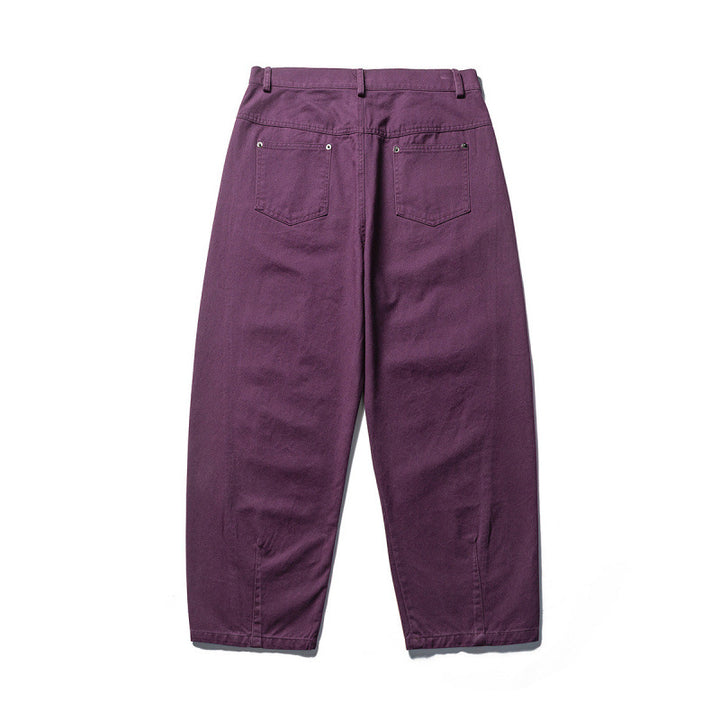 Men's tapered twill pants with high waist and five pockets Mune Fashion