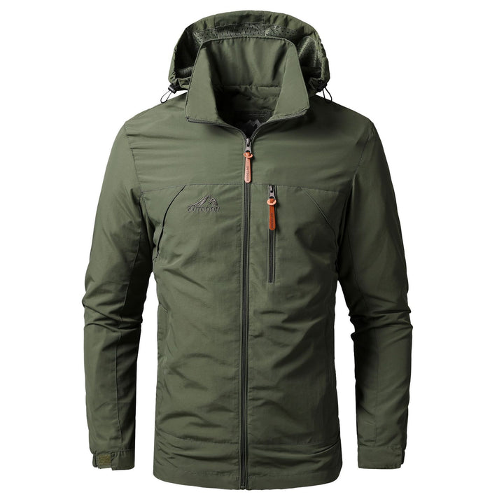 Men's Lightweight Outdoor Hooded Parka with Breathable Mesh Lining and Chest Zip Mune Fashion