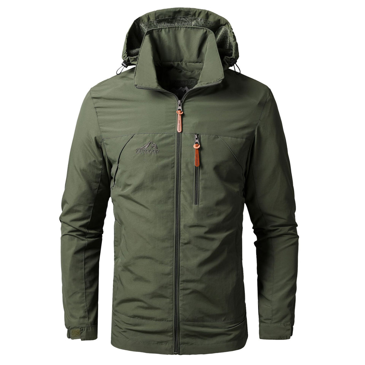 Men's lightweight outdoor field jacket with hood, breathable lining and multifunctional pockets Mune Fashion