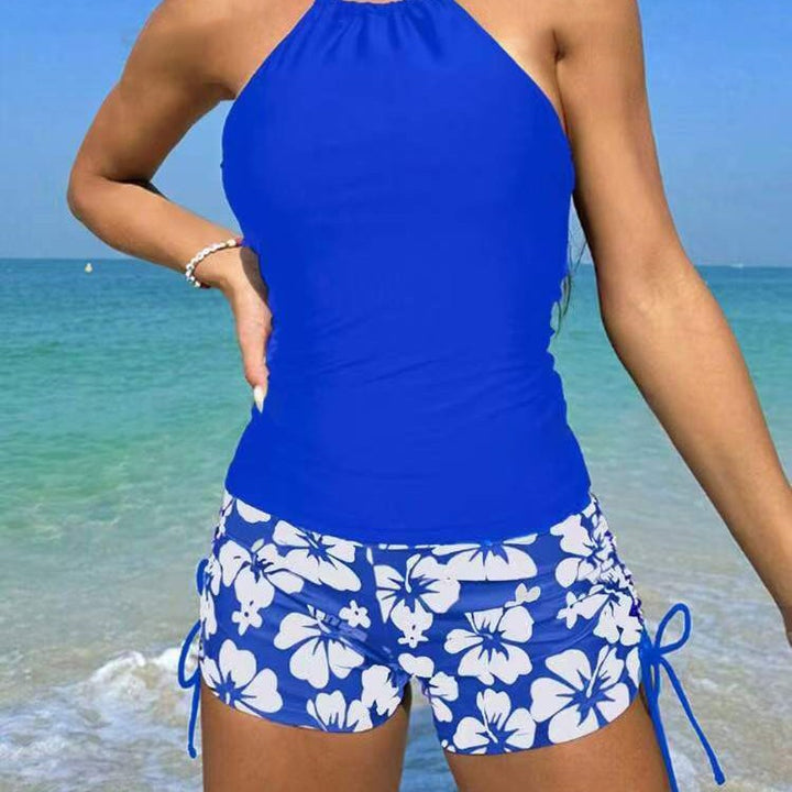 Ladies Tankini Set with fashionable floral print and adjustable straps Mune Fashion