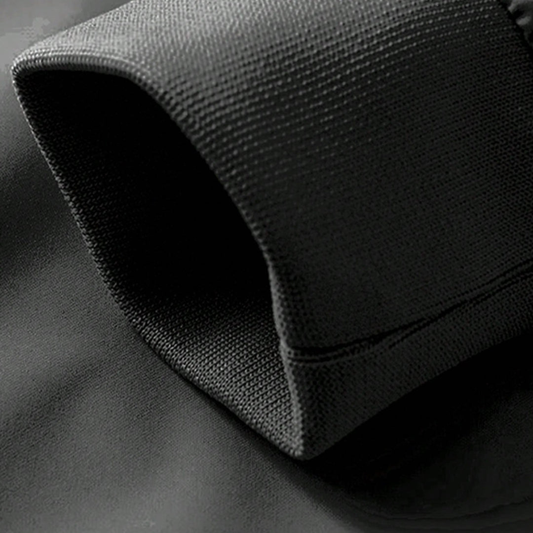 Men's Light Cotton-Mix Bomber Jacket with Ribbed Cuffs and Concealed Zipper Mune Fashion