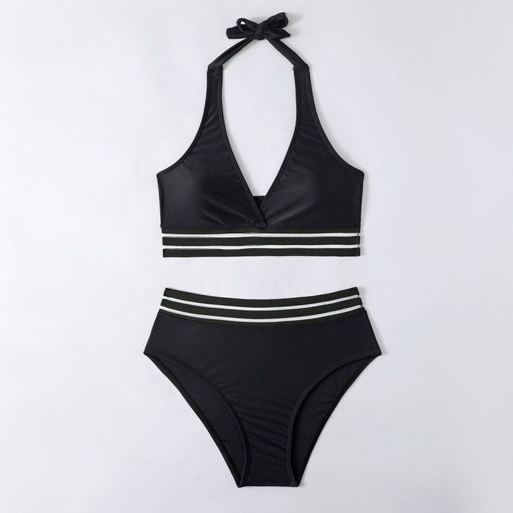 Women's High-Cut Bikini with Leopard Print Mune Fashion