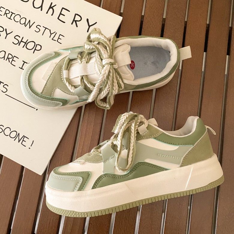 Women's Sporty Platform Sneakers with Unique Design and Breathable Surface Structure Mune Fashion