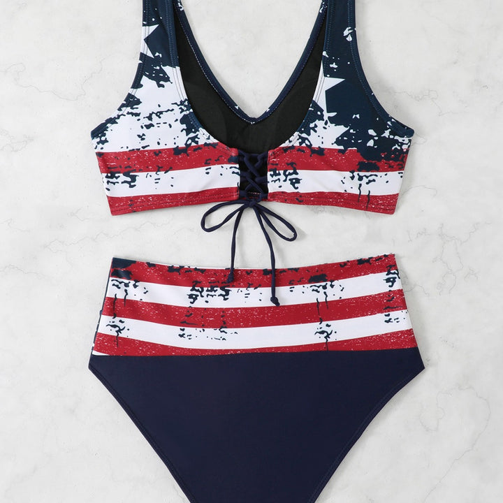 Women's Sporty Bikini Set with High-Cut Waist Mune Fashion