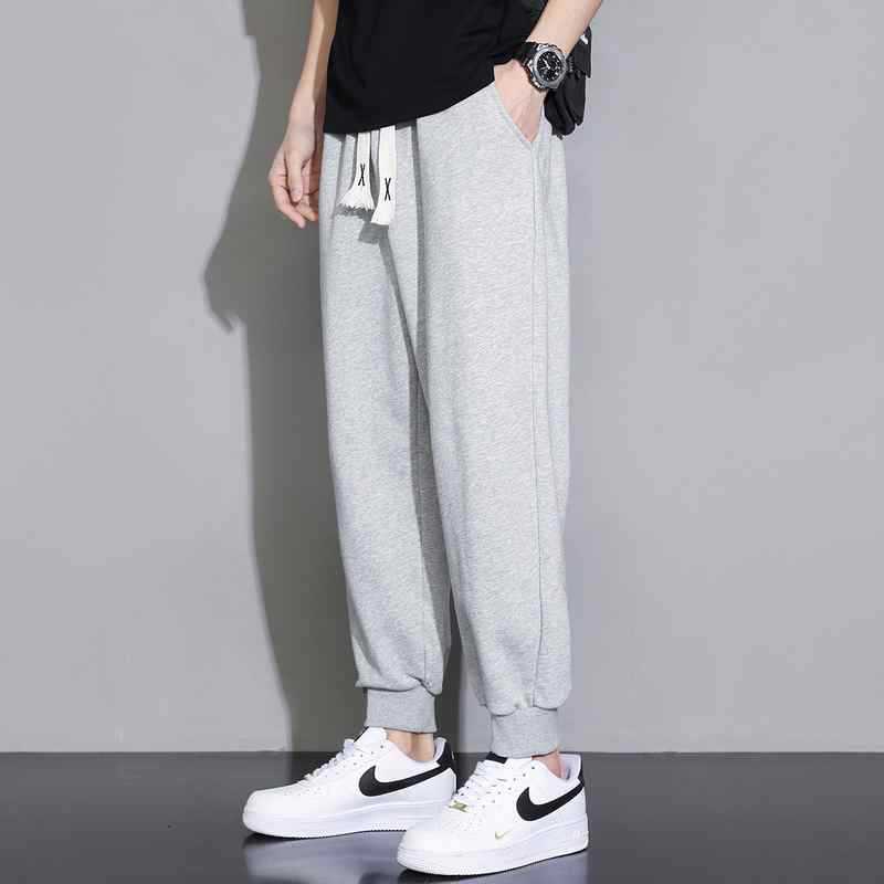 Men's Relaxed Sweatpants with Drop Crotch, Drawstring, and Ribbed Cuffs Mune Fashion
