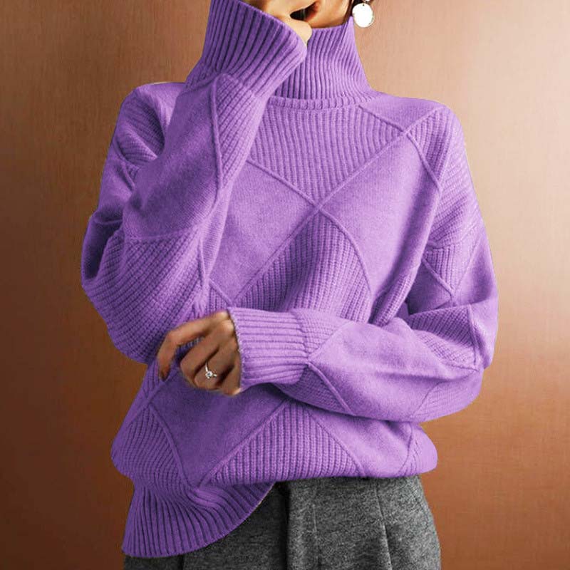 Mune | Solid Color Classic Knit Sweater for Women