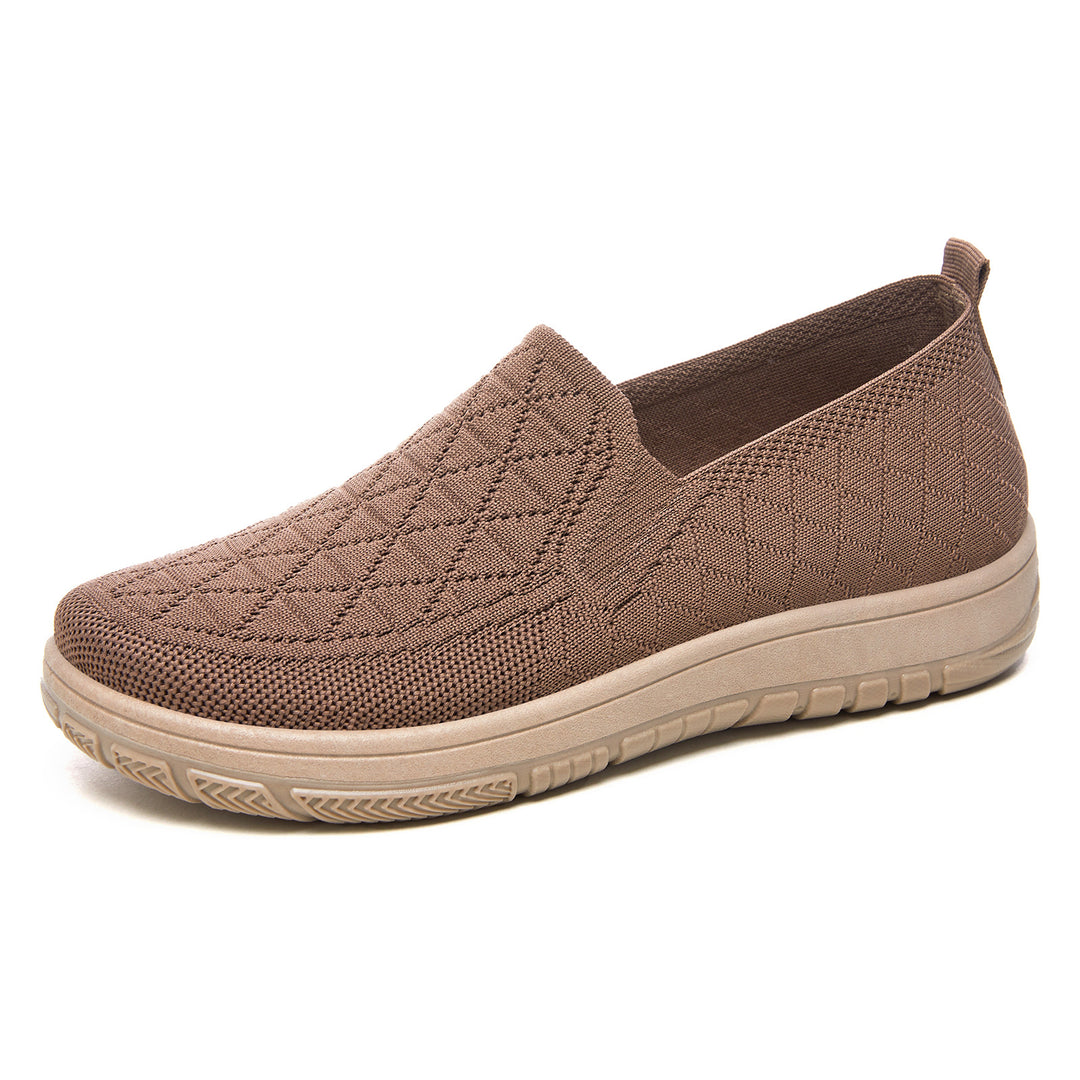 Women's breathable knit slippers with orthopedic cushioning and flexible outsole Mune Fashion