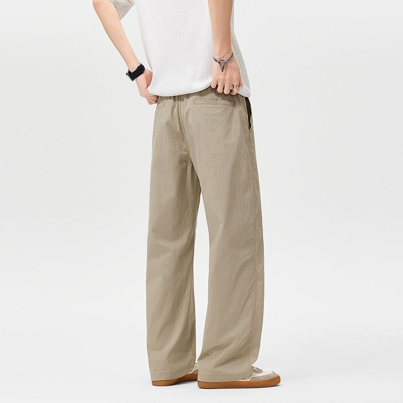 Women Comfortable Loose-Fit Fabric Trousers Mune Fashion