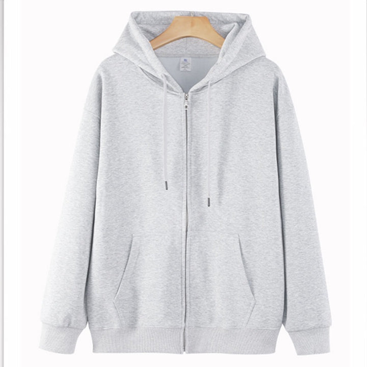 Unisex Oversize Hoodie Jacket with Full Zip & Ribbed Cuffs Mune Fashion