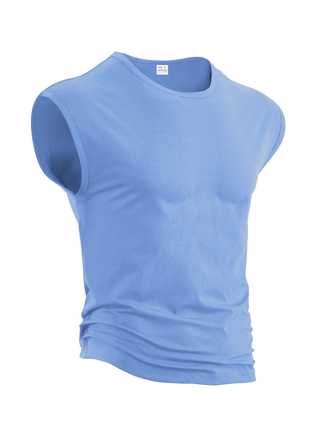 Men's loose sleeveless muscle shirt made of cotton jersey with drop shoulder Mune Fashion