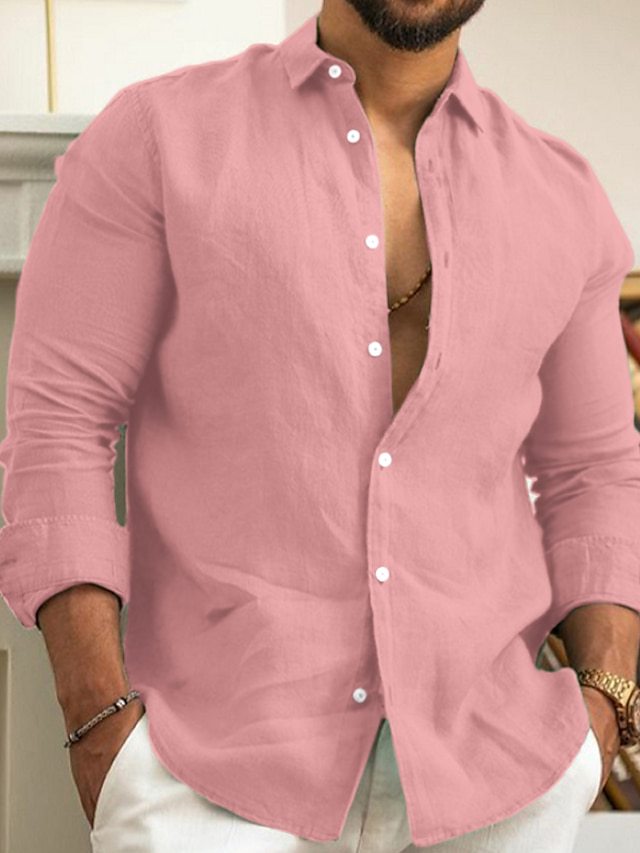 Men's Lightweight Linen Shirt Mune Fashion