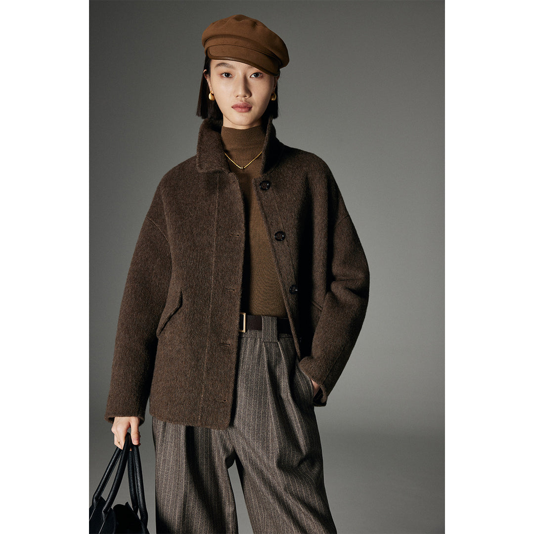 Ladies Stylish Wool Jacket Mune Fashion