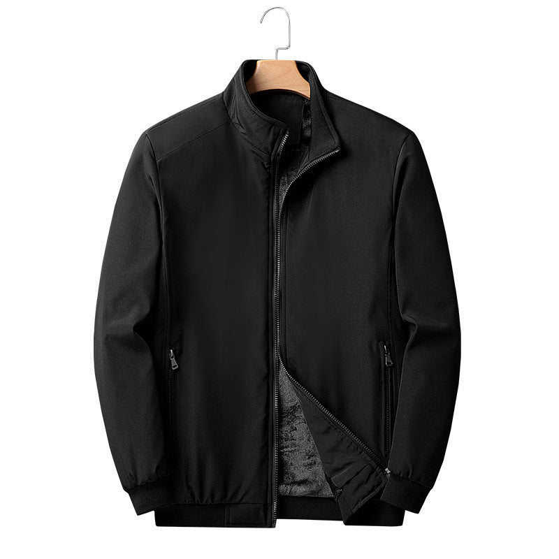 Men's urban thermal zip jacket with teddy fleece lining, stand-up collar, and zip pockets Mune Fashion
