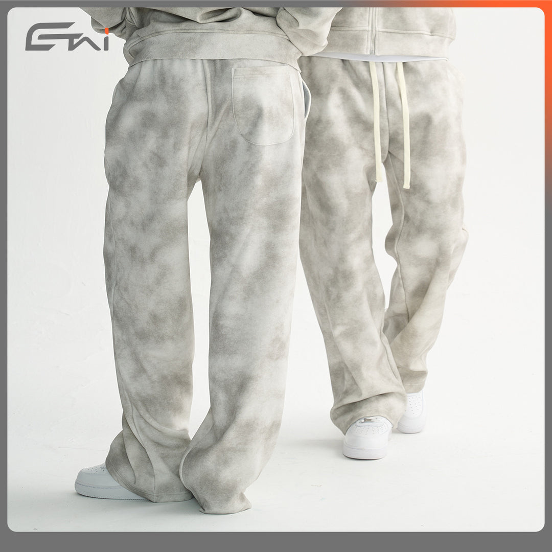 Men's Loose-Fit Sweatpants with Cloud Pattern and Elastic Waistband Mune Fashion