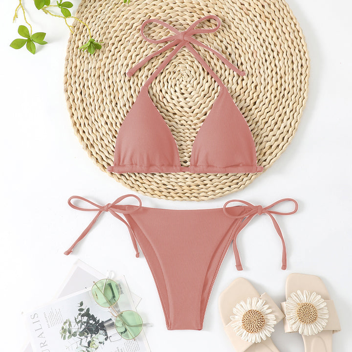 Women's Triangle Bikini with Adjustable Ties Mune Fashion