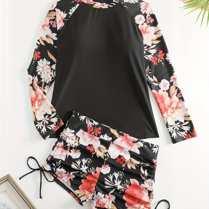 Women's Rashguard and Swim Shorts Set Mune Fashion